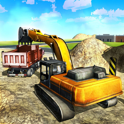 Sand Excavator Truck Simulator Heavy Construction Backhoe
