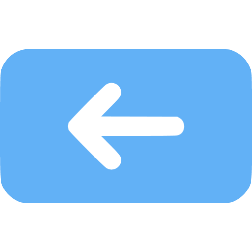 Tropical Blue Backspace Icon