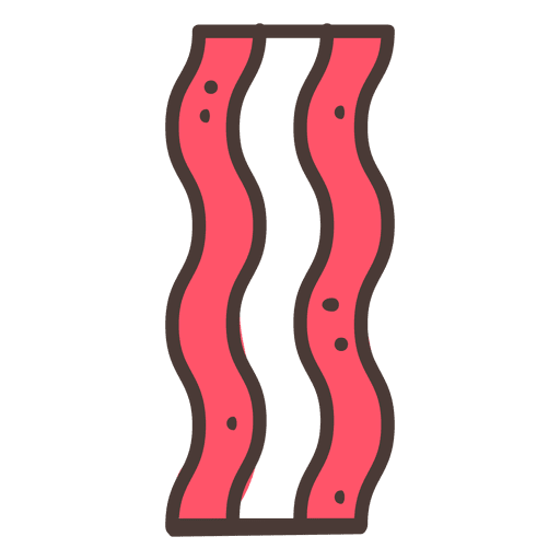 Bacon Stroke Icon Food