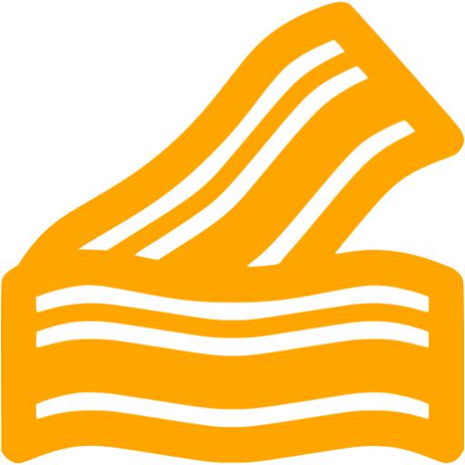 Orange Bacon Icon