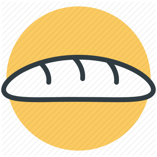 Baguette, Bakery Item, Bread, Breakfast, French Bread Icon
