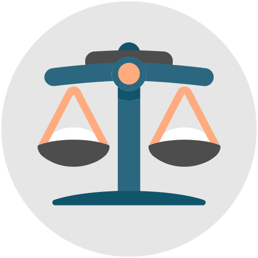 Judge, Law, Justice, Weighing Scale, Weight, Balance Icon