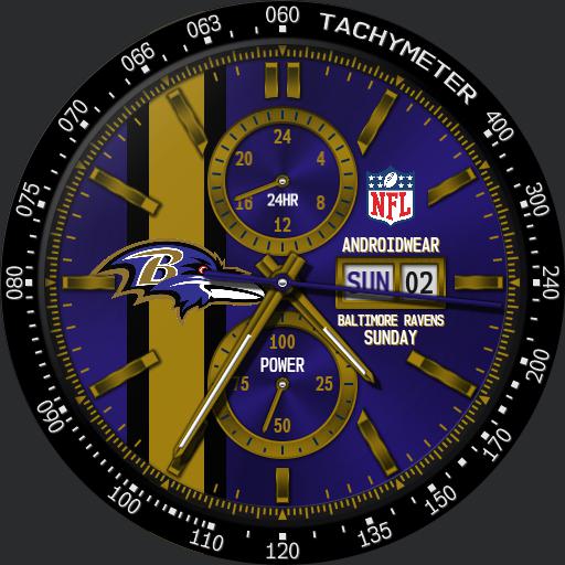 Sports Baltimore Ravens Nfl Modular Racer Watchfaces For Smart