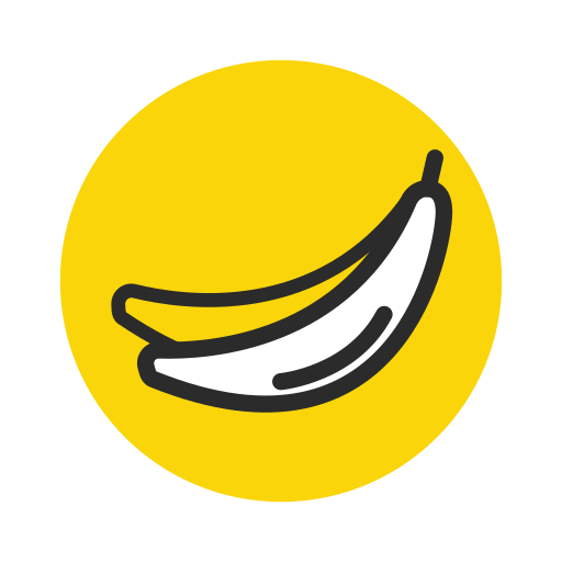 Banana, Fruit, Healthy, Vegetable, Yellow Icon Free Of Fruit