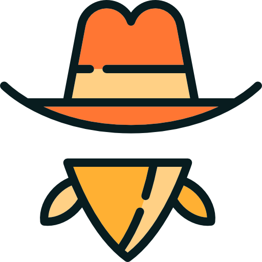 Bandit, People, Party, Carnival, Cowboy, Costume, Wester, Head Icon