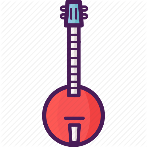 Banjo, Country, Five, Folk, Neck, String, Traditional Icon