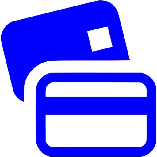 Blue Bank Cards Icon