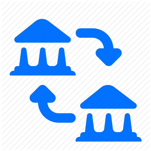 Arrows, Bank, Transfer Icon