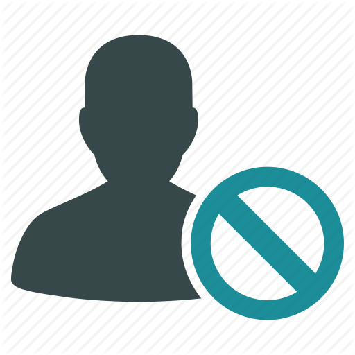 Account, Ban, Banned User, Cancel, Forbidden, No Entry, Permission