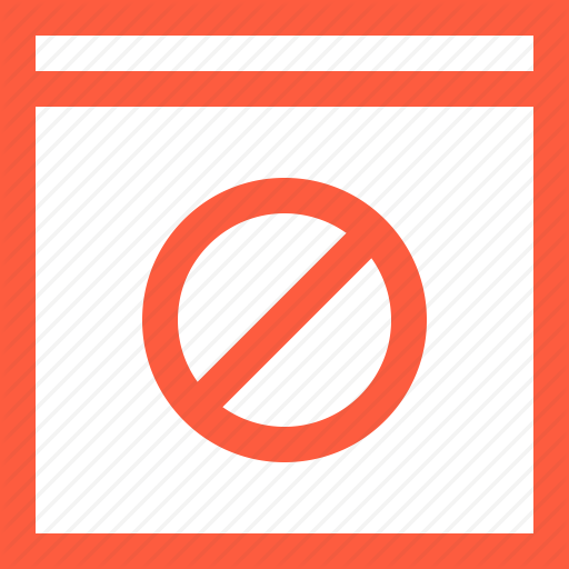 Banned, Block, Disabled, Forbidden, Page, Prohibited, Window Icon
