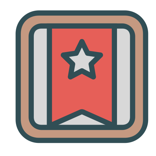 Banner, Star, Brand, Square Icon