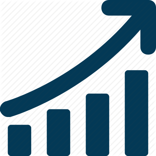 Bar Chart, Growth Chart, Infographics, Line Graph, Progress Chart Icon