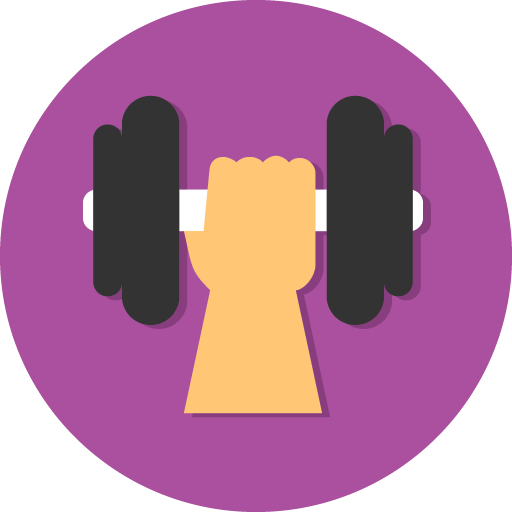 Lift The Barbell Vector Icon, Social Achievements Icons