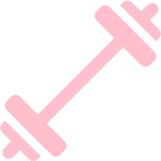 Pink Barbell Icon