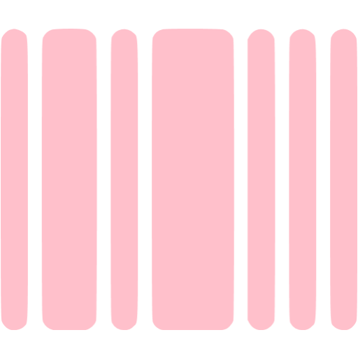 Pink Barcode Icon