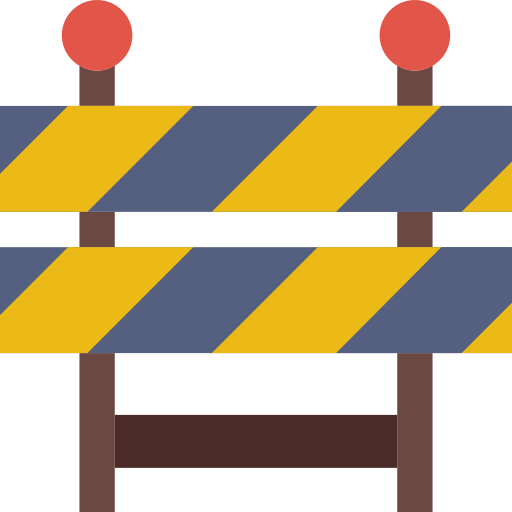 Barrier Caution Png Icon