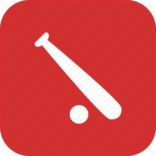 Base And Ball, Baseball, Bat Icon