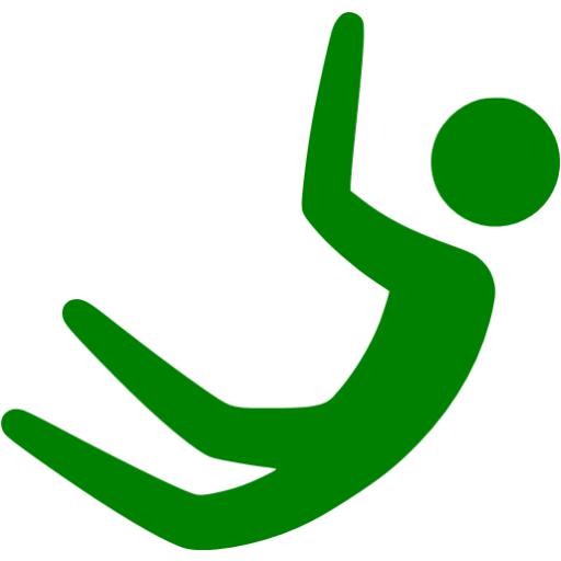 Green Base Jumping Icon