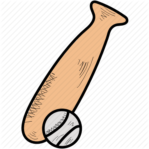 Baseball, Bat, Sports Icon