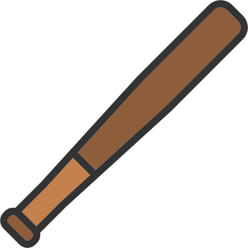 Equipment, Bat, Weapon, Sports, Stick, Baseball Bat Icon