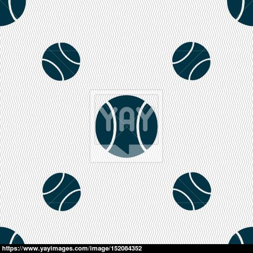 Baseball Icon Sign Seamless Pattern With Geometric Texture