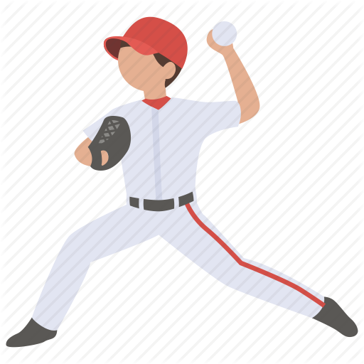 American, Ball, Baseball, Pitch, Pitcher, Player, Throw Icon