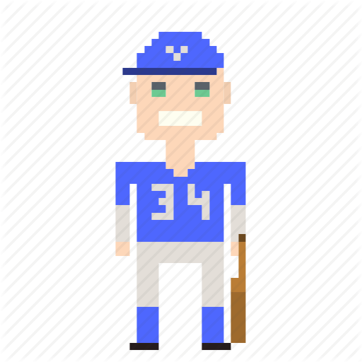 Avatar, Baseball, Baseball Player, Man, Person, Pixels, Sport Icon