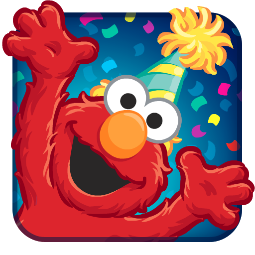 Elmo Birthday Bash App Icon Mobile Game Ui