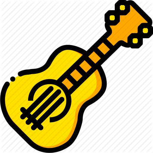 Bass, Guitar, Music, Play, Yellow Icon