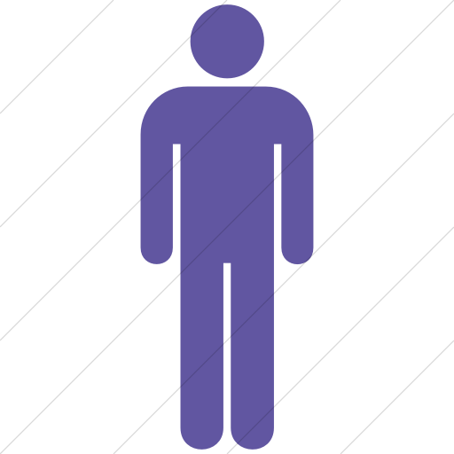 Simple Purple Aiga Toilets Men Icon