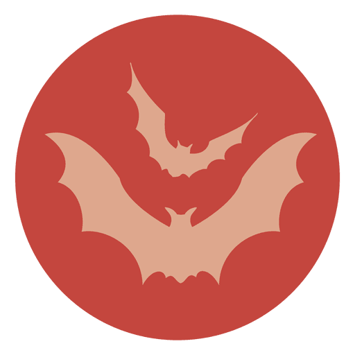 Flying Bats Circle Icon