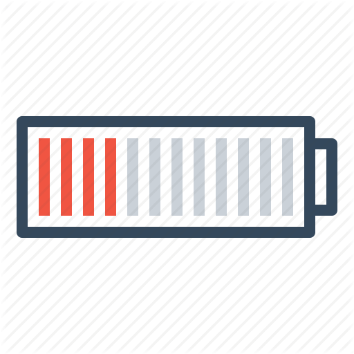 Battery, Danger, Denote, Empty, Laptop, Low, Mobile Icon