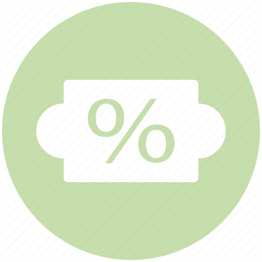 Chip, Coupon, Percent, Percentage, Sale, Sign Icon
