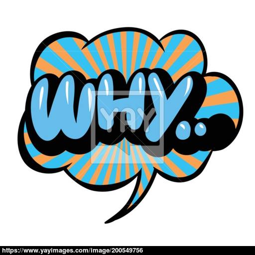 Bright Vector Battle Speech Bubble Why Colorful Emotional Icon
