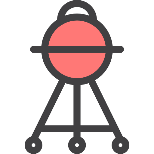 Picnic And Bbq Icons Black