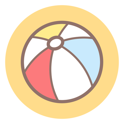 Beach Ball Circle Icon