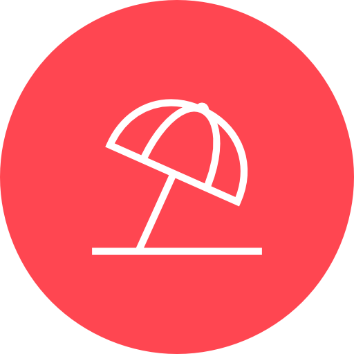 Red, Beach Icon Free Of Hotel And Spa Icons