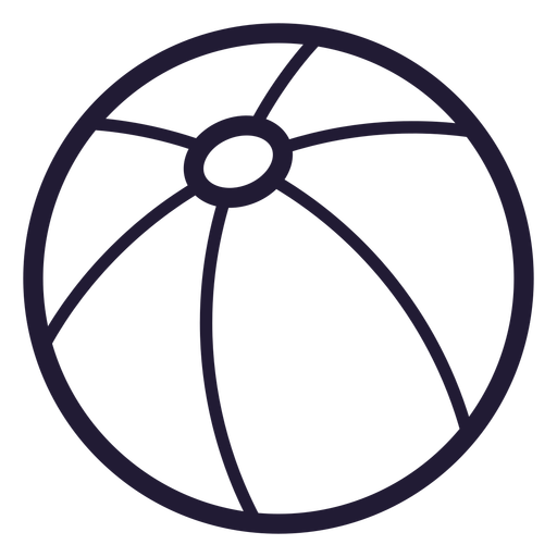 Beach Ball Stroke Icon
