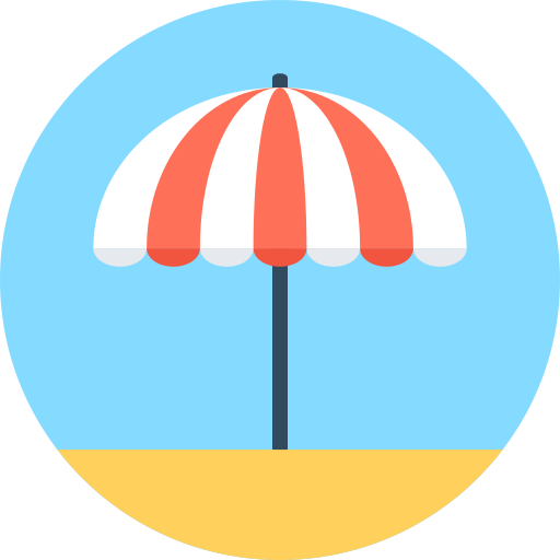 Sun Umbrella Beach Png Icon