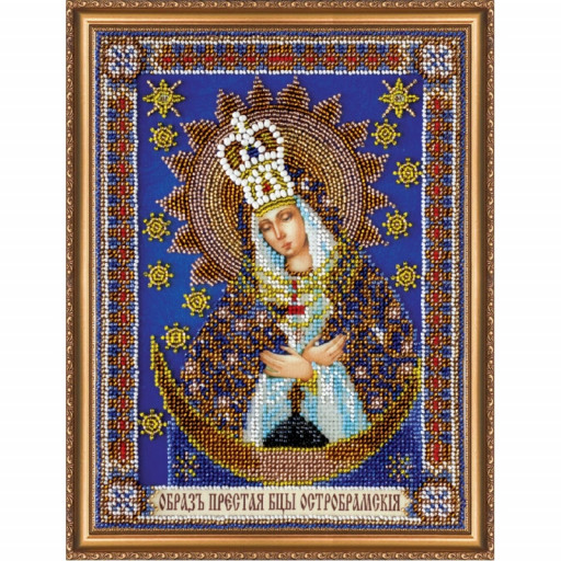 Icon Mother Of God Bead Embroidery Kit Beaded Embroidery Kit Diy