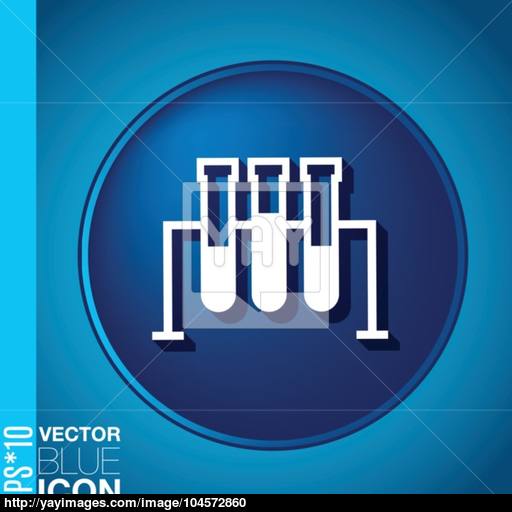 Bulb Or Beaker Symbol Icon Of Medicine Or Chemistry The Study