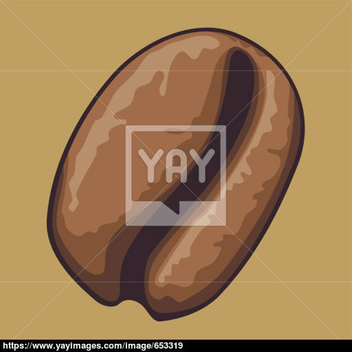 Coffee Bean Icon Vector