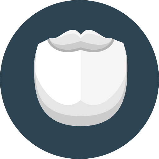 Beard Icon Hipster Pixel Perfect