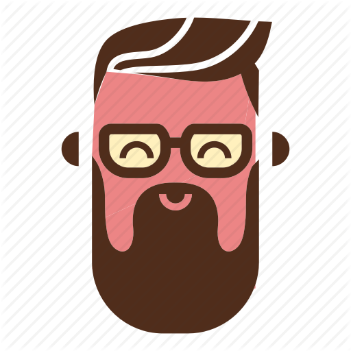 Face, Glasses, Hipster Beard, Man, Moustache, User Icon