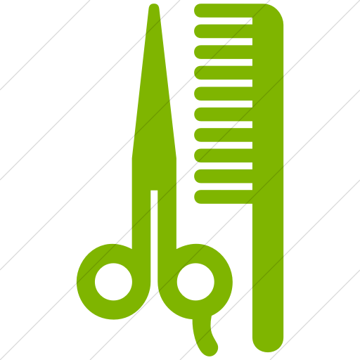 Simple Green Aiga Barber Shop Beauty Salon Icon