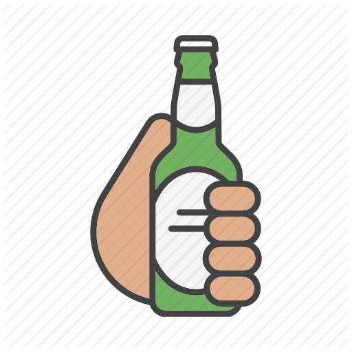 Alcohol, Ale, Beer, Bottle, Drink, Hand, Holding Icon