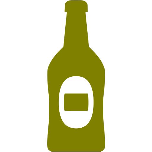 Olive Beer Bottle Icon