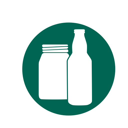 Glass, Bottles, Recycling, Jars, Beer Bottles Icon