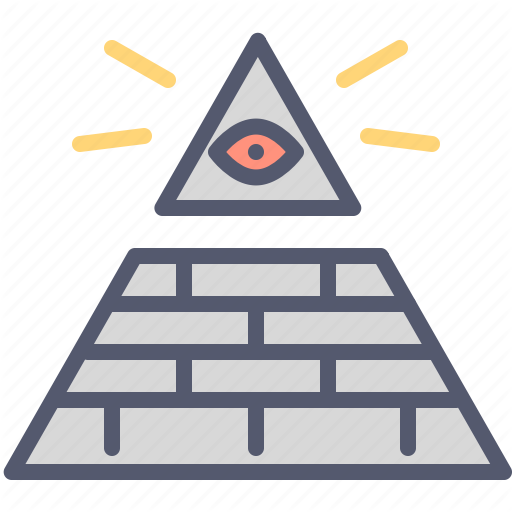 Eye, Masonry, Pyramid, Sauron Icon