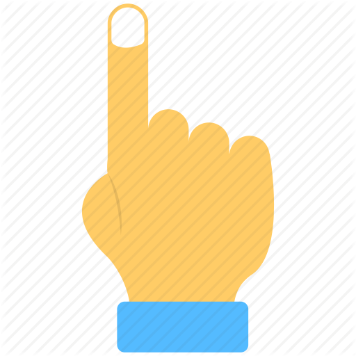 Fingers, Hand, Hand Sign, Index Finger, Pointing Upwards Icon